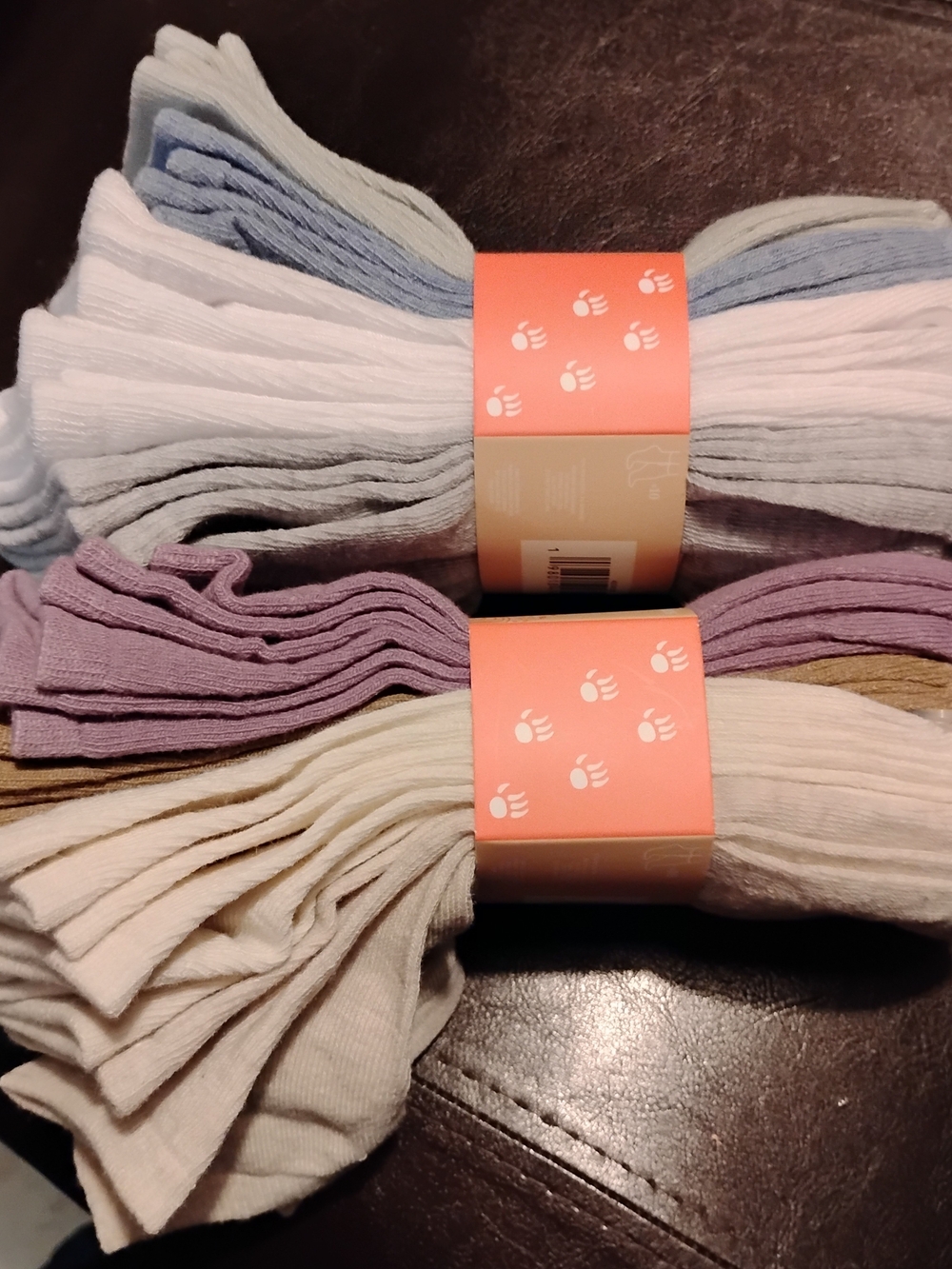 BearPaw Mint Green & Lavender Crew Sock Pack - Picture 2 of 8